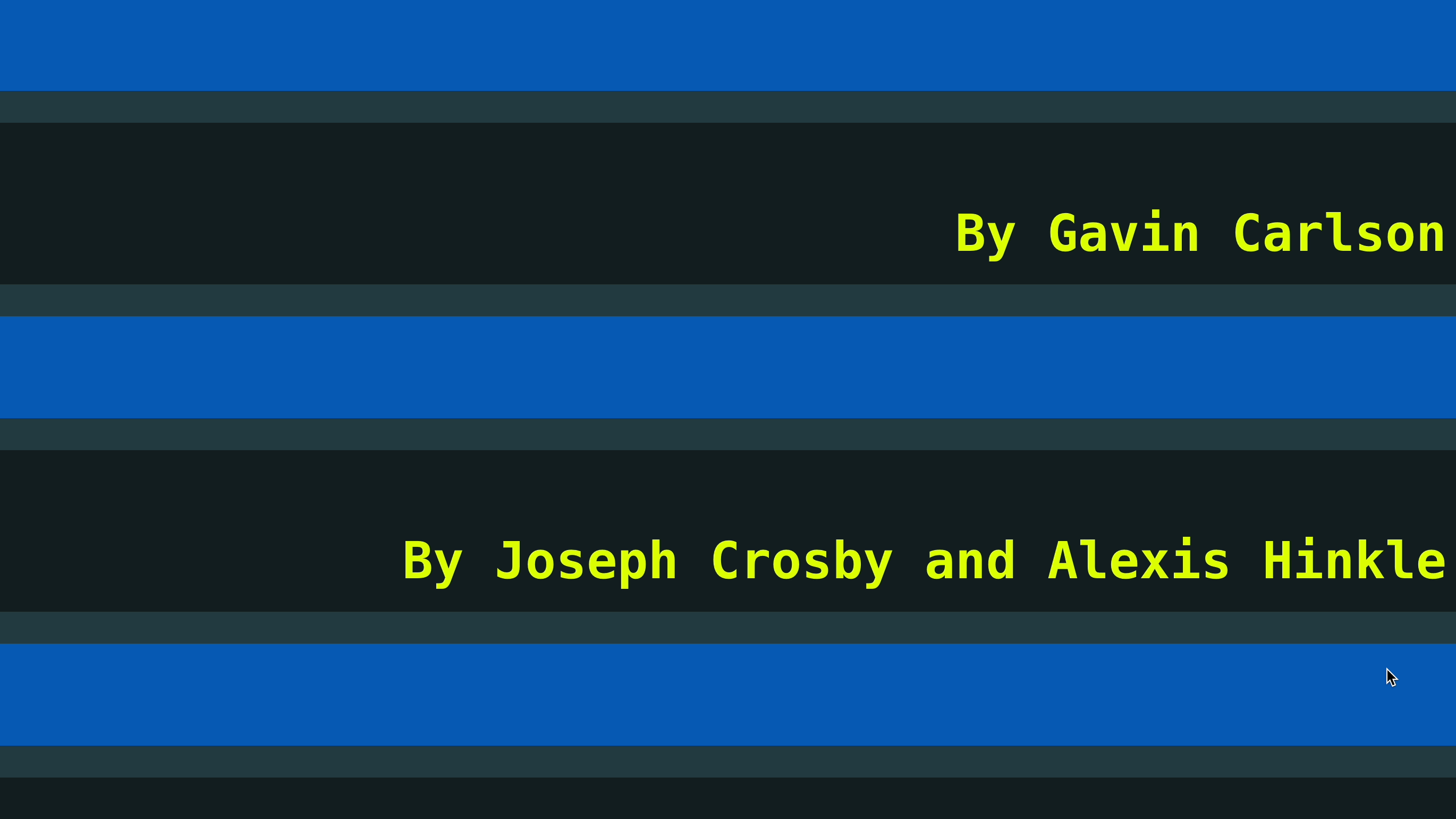 A mouse hovers over the article link. On hover, the LED sign turns a bright neon yellow.