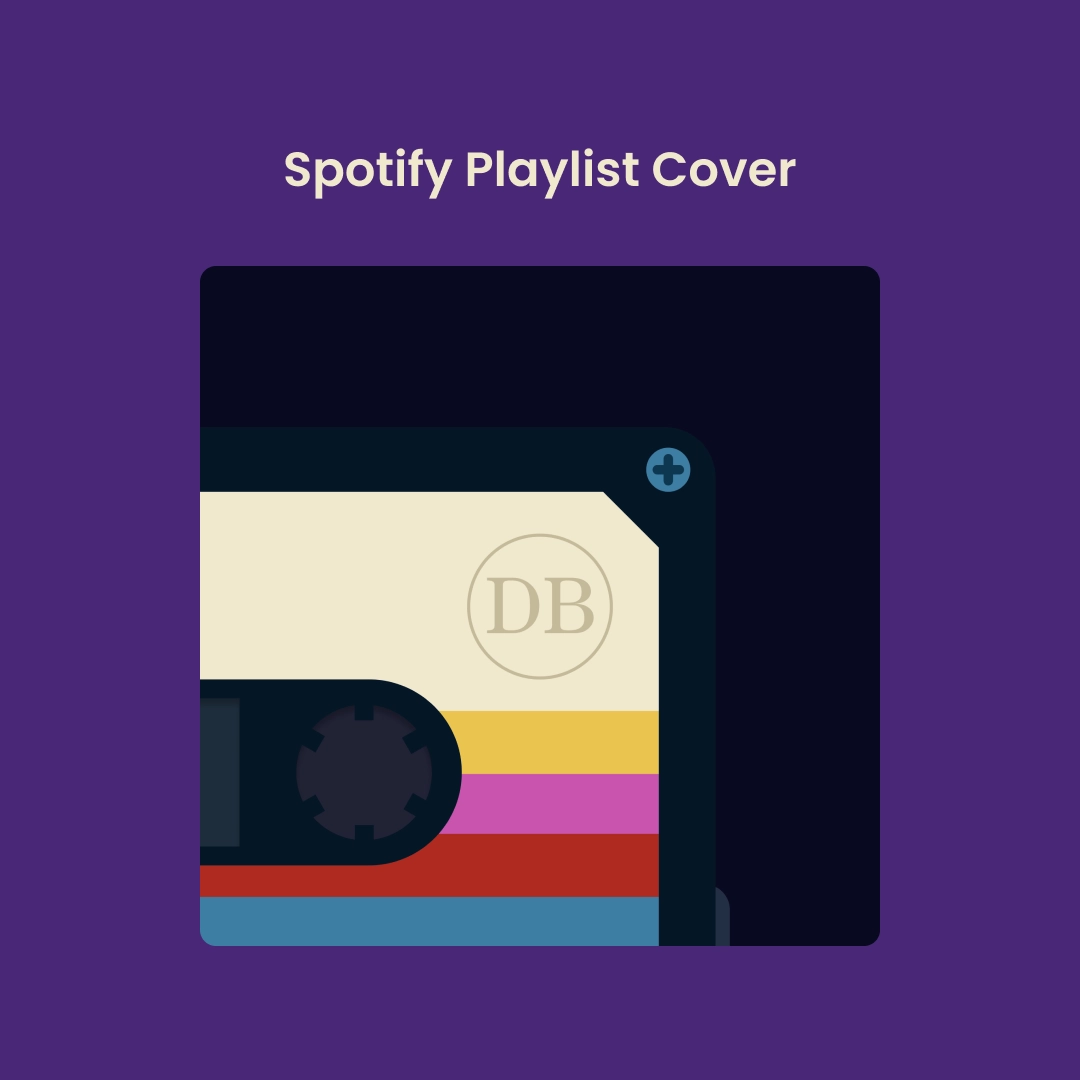 Spotify playlist cover for the "Sounds of the Self" package showing a close-up image of a cassette tape and the Daily Bruin logo.