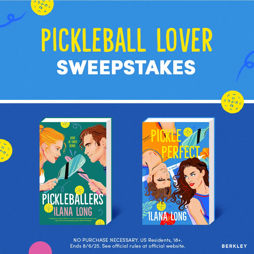 Giveaway post for pickleball romance novel
