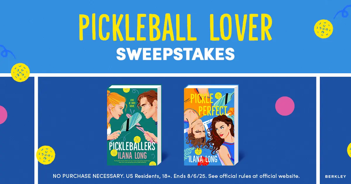 Giveaway post for pickleball romance novel