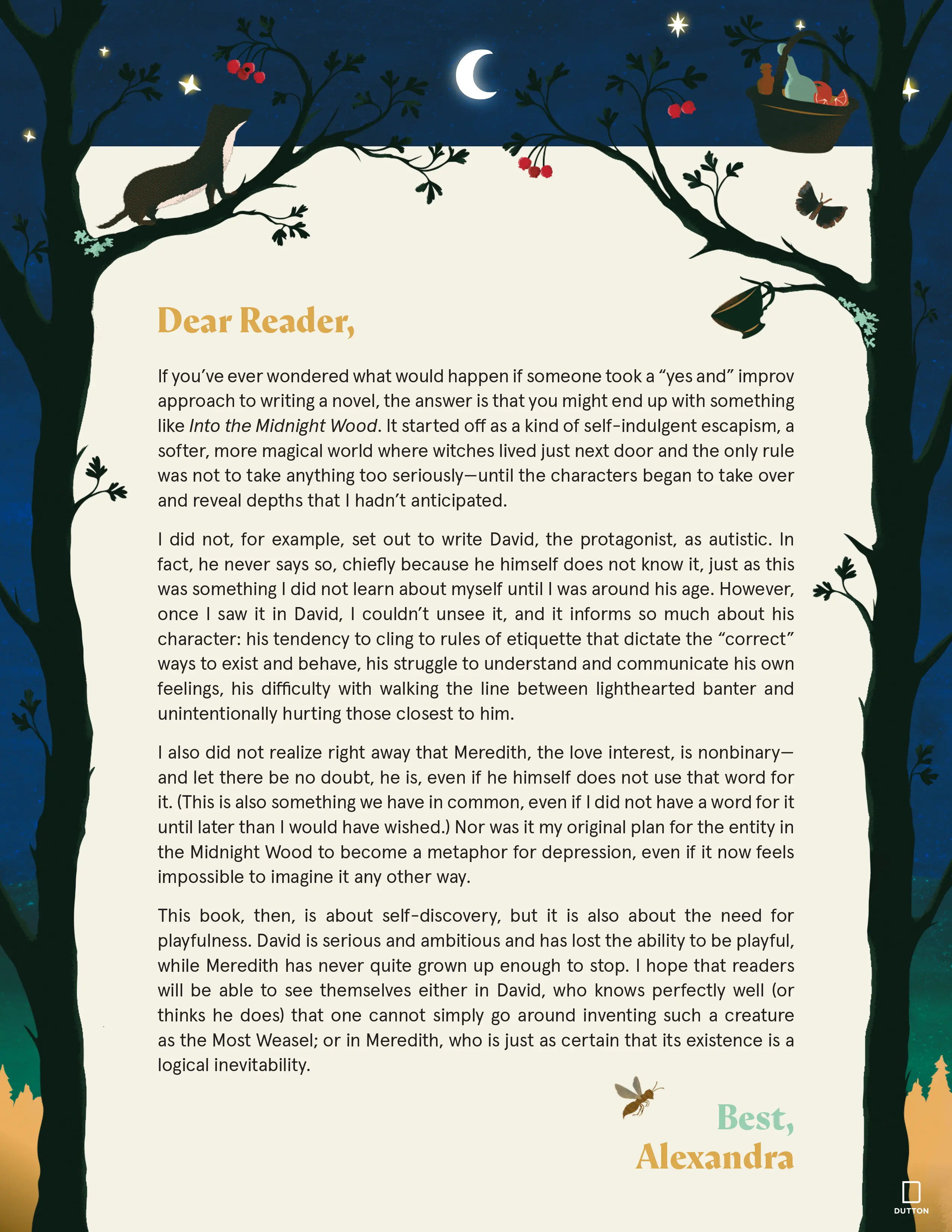 Author letter